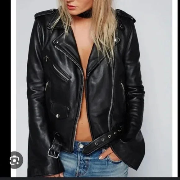 Understated leather jacket - Picture 5 of 5